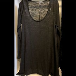 Forever21 plus black long lightweight sweater